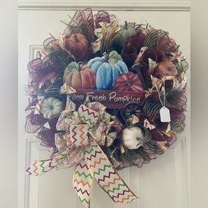 Handmade fall wreath